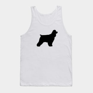 Black Cocker Spaniel Silhouette Tank Top